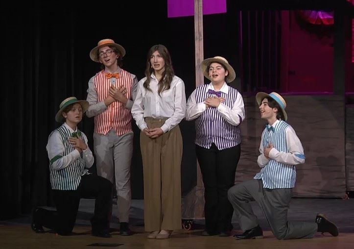 The Quartet sings songs of Love with Marian the Librarian in "Lida Rose"